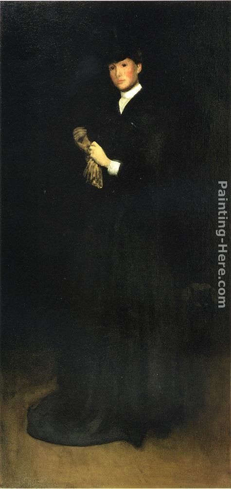 Joseph Rodefer de Camp Arrangement in Black, No. 8 Portrait of Mrs. Cassatt